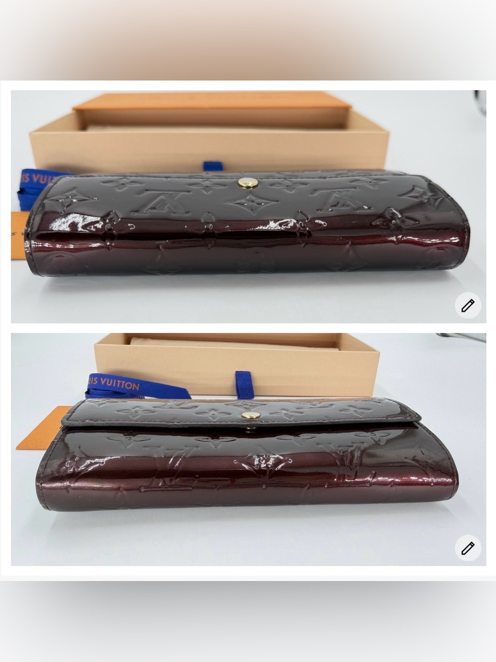 Louis Vuitton Sarah Vernis Monogram Long Wallet - Picture 7 of 16